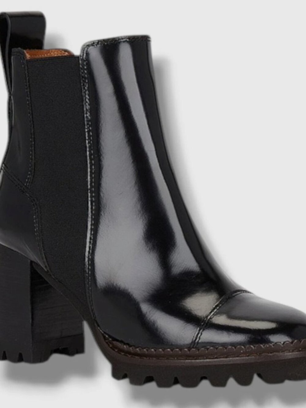 See By Chloe Women's Black Mallory Chelsea Booties Shoes Size EU:36 US:6